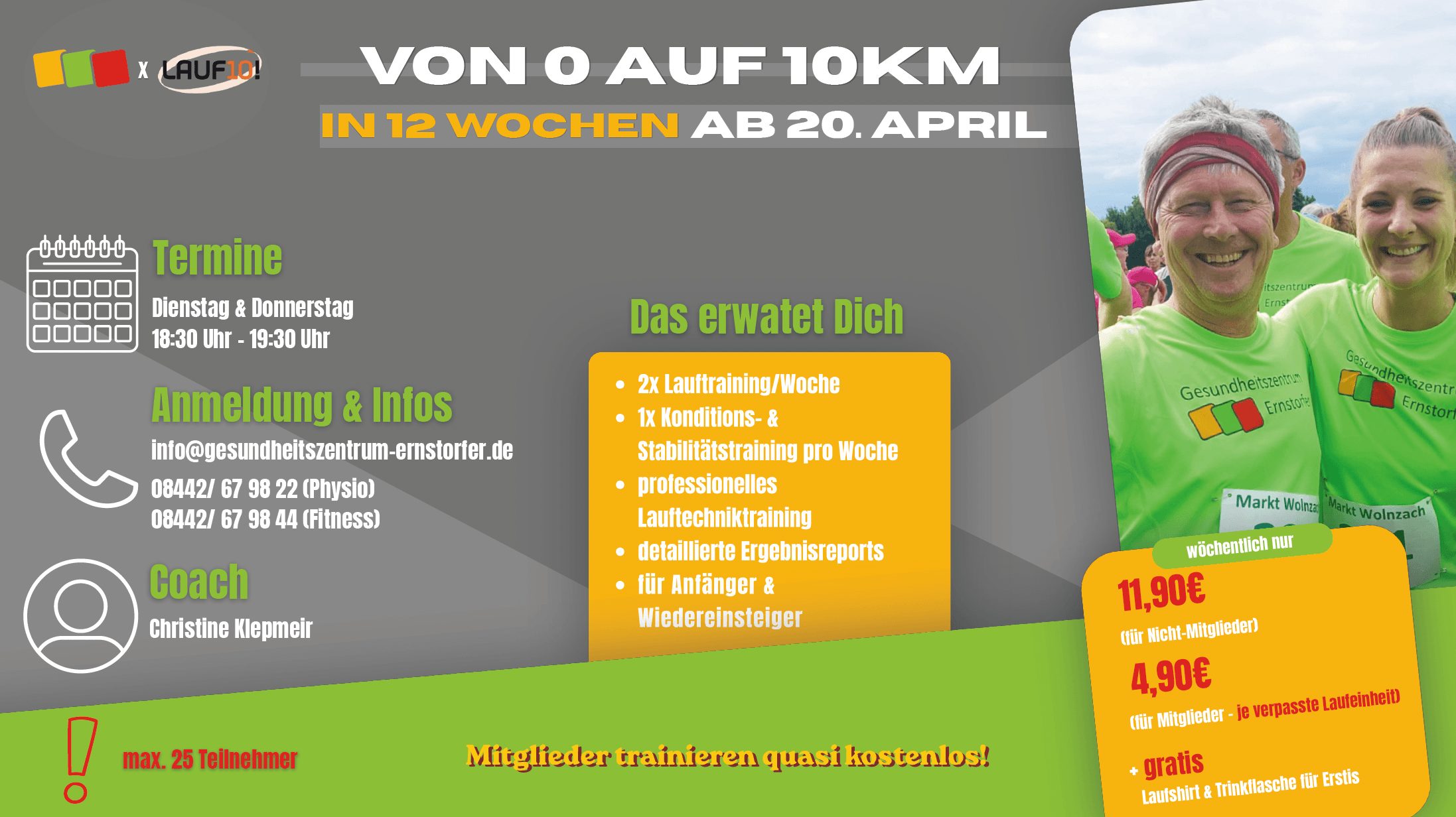 Lauf 10 Vorbereitung